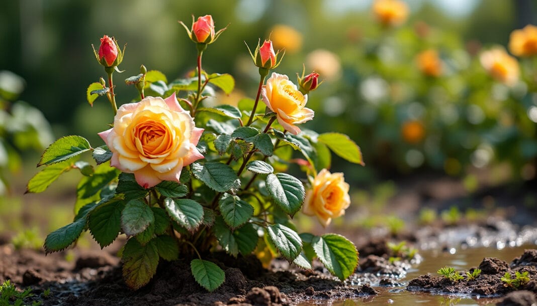 Comment reconnaître les symptômes d'un rosier trop arrosé ? découvrez comment identifier les symptômes d'un rosier trop arrosé afin de préserver la santé de vos plantes. apprenez à reconnaître les signes d'excès d'eau pour agir rapidement et assurer la floraison de vos rosiers.